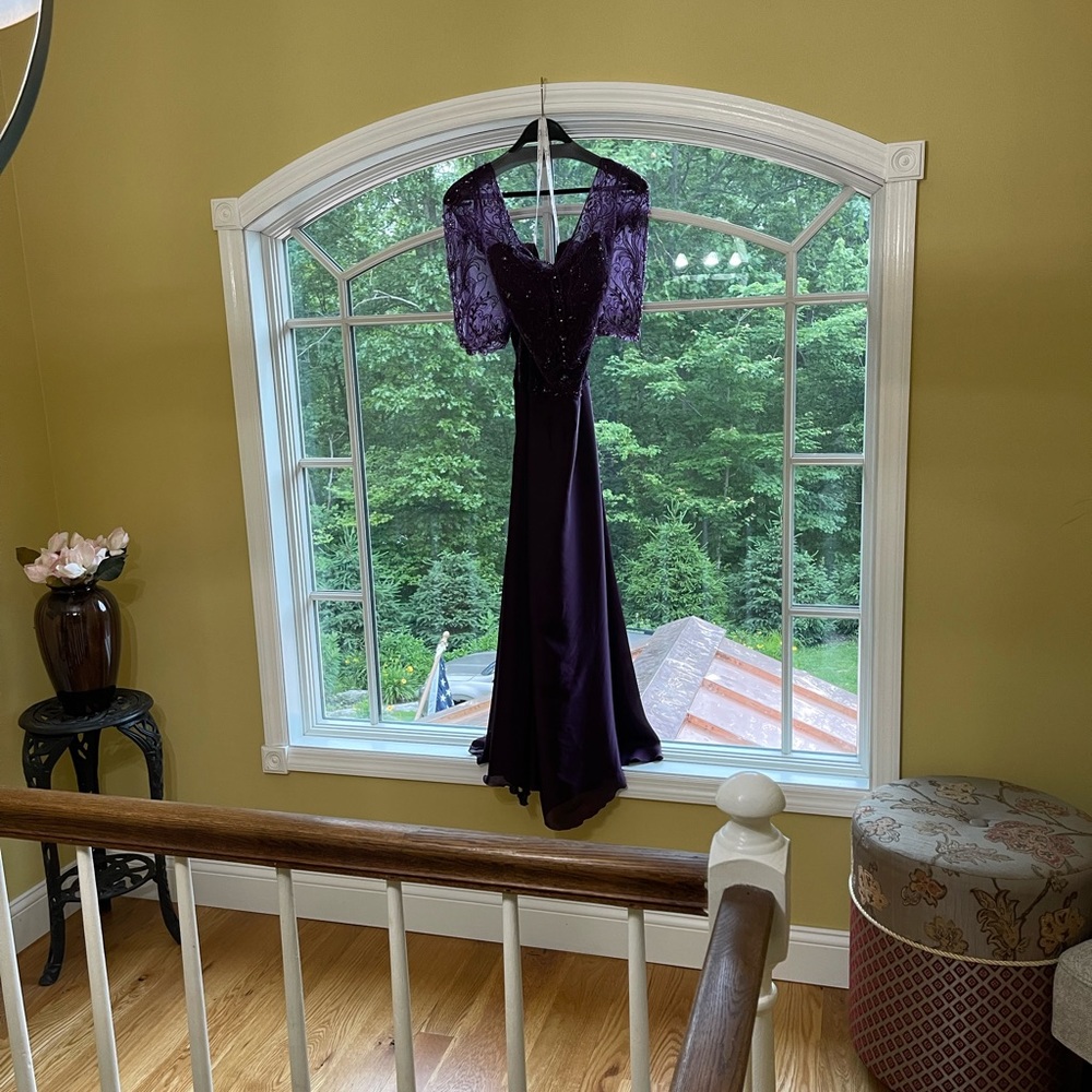 Jade couture Dress worn once for wedding hemmed for height 5’8